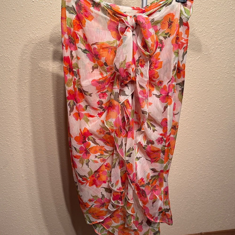 Misa Floral asymmetrical midi ruffle skirt WOMENS size medium NWT - Picture 4 of 17